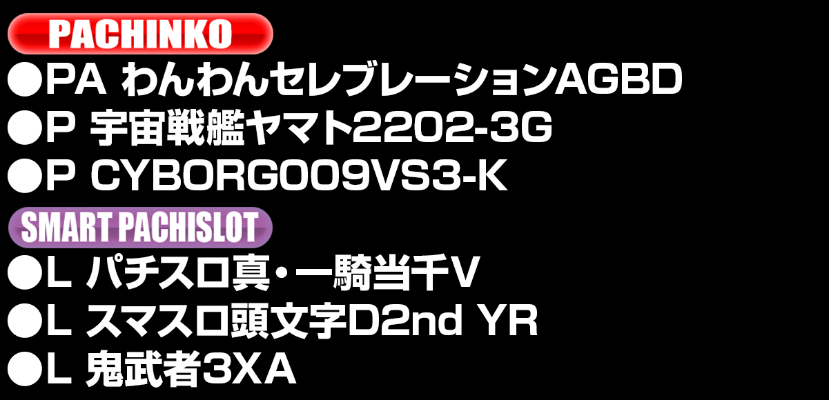 導入機種リスト