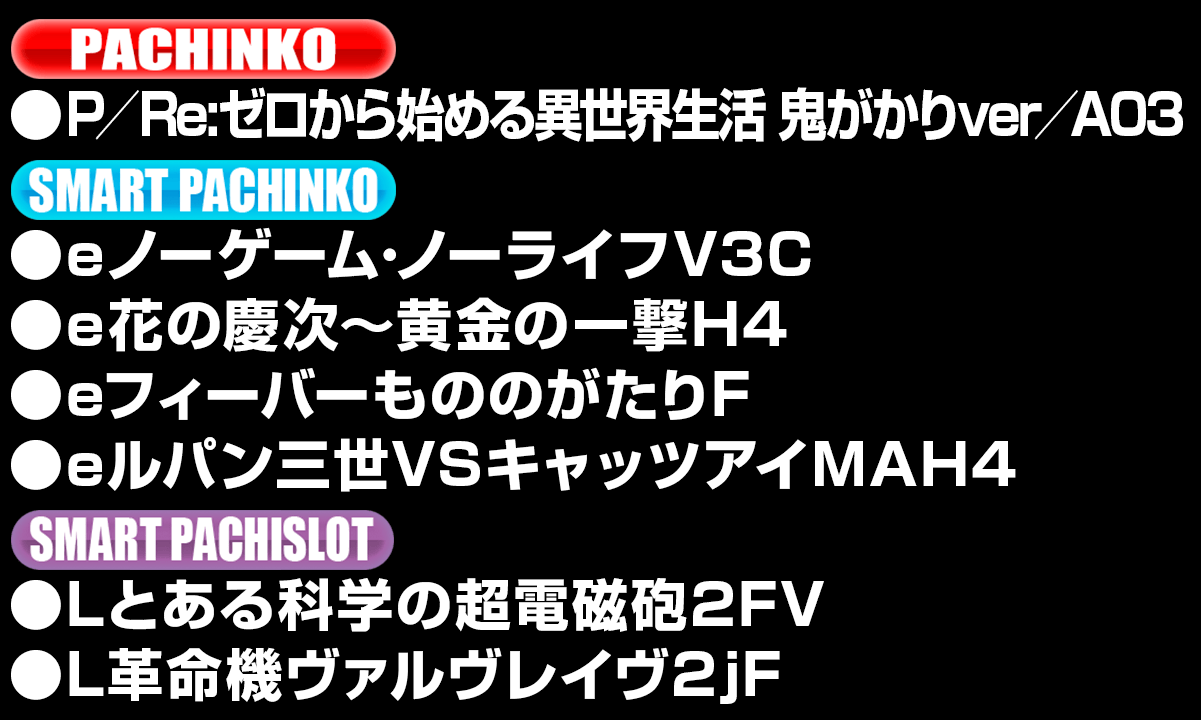 導入機種リスト