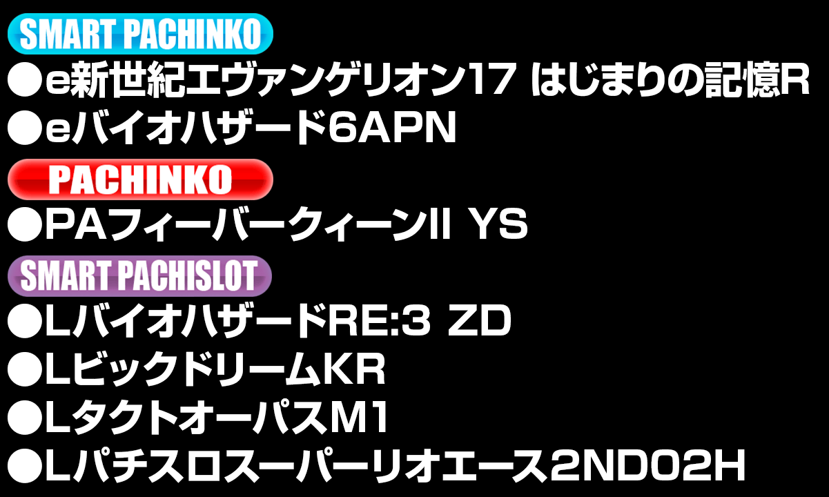 導入機種リスト